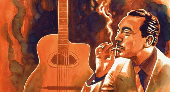 LA VIE DE DJANGO REINHARDT feat. Tschavolo Carlito Vlasák & "DJANGO ALWAYS" artwork from U Maleho Glena